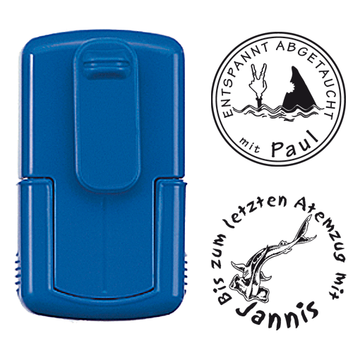 smart-stamp, vollton blau, ø 17 mm